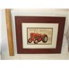 Image 4 : Vintage Metal Tractor and old framed Massey Ad