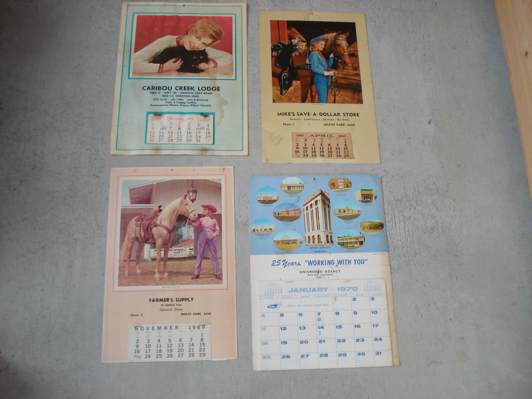 4 Vintage Calendars Schmalz Auctions