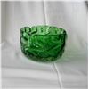 Image 1 : heavy green glass bowl