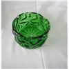Image 2 : heavy green glass bowl