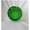 Image 3 : heavy green glass bowl
