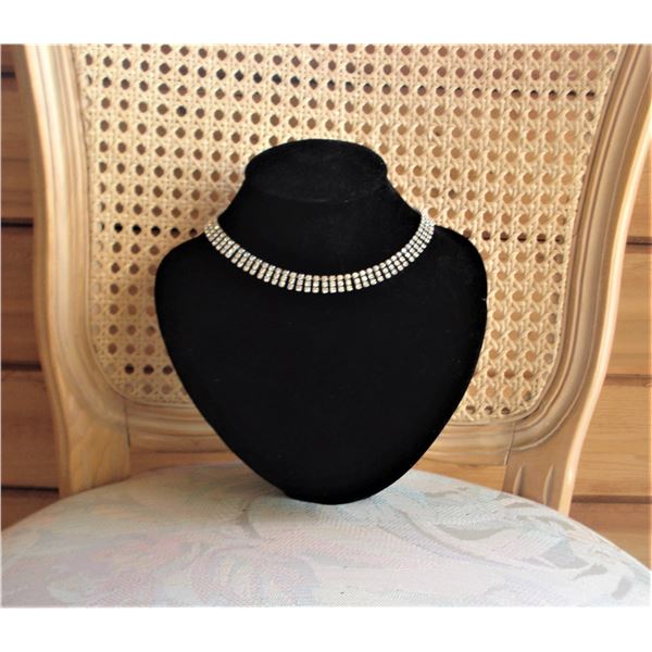 3 Layer Rhinestone Necklace