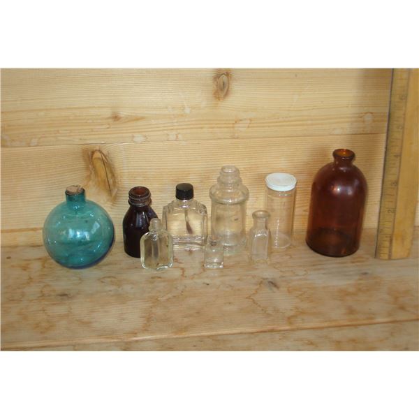 Assorted small bottles