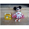 Image 1 : Vintage Mini Mouse Cheerleader and Fisher Price toy radio