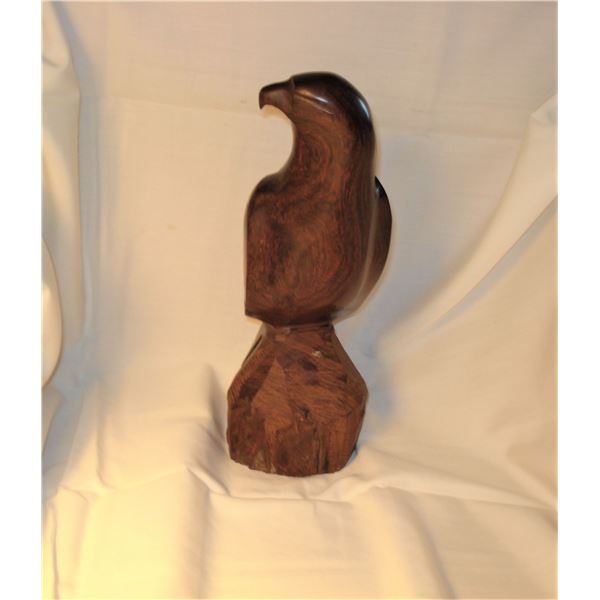 3Lb Carved Wood Falcon