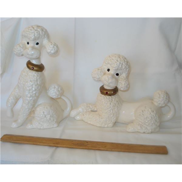 Pair poodles