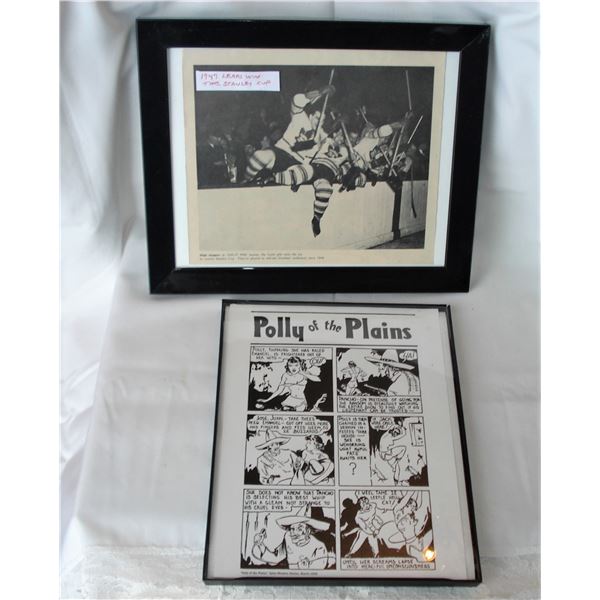 1947 Leaf's win Stanley Cup and Polly of the Plains picture