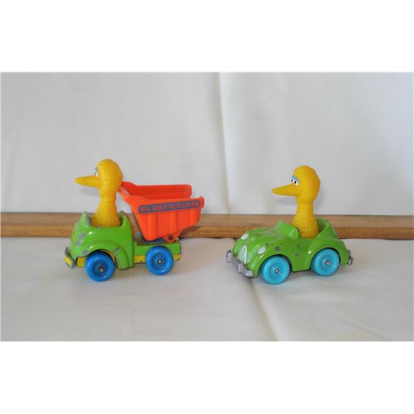 Sesame Street Big Bird in Vehicles 1980's