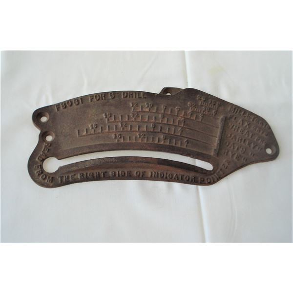 Iron Plate for Grain measurements