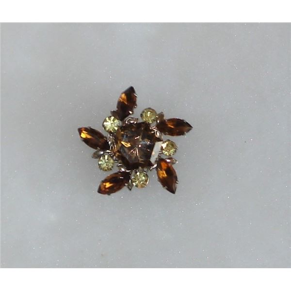 Crystal Brooch Pinwheel design