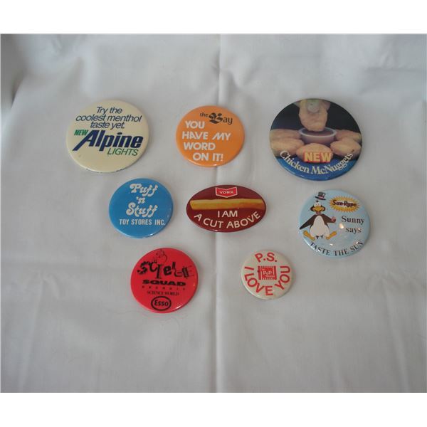 Advertising Pinbacks