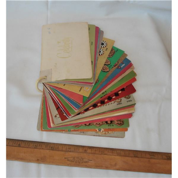 Rare Celebrity price index with pictures and hand written prices