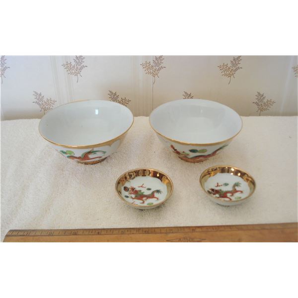 Dragon ware bowls