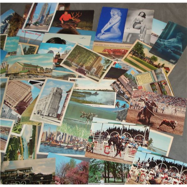 60 various postcards