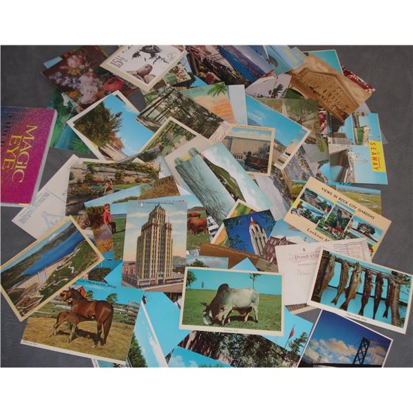 Over 80 vintage and modern postcards  various