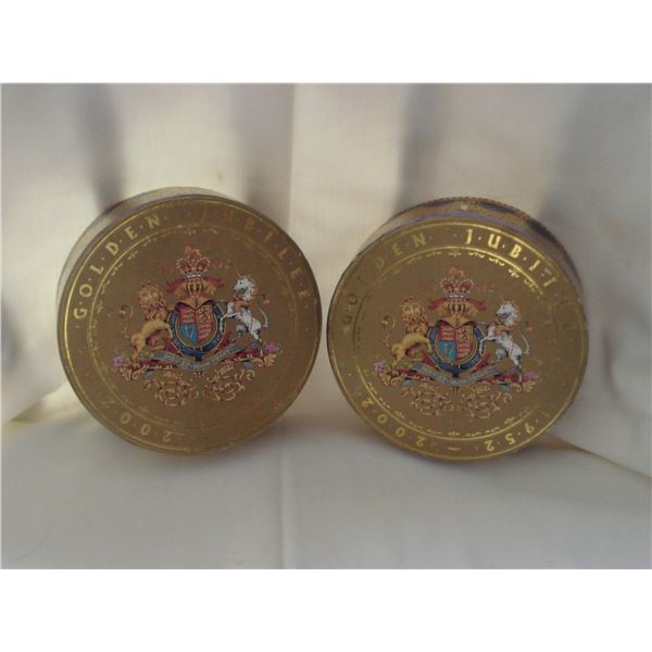2 Coronation Anniversary Cardboard boxes