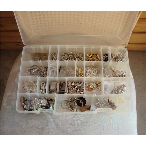 Case of Jewelry making supplies