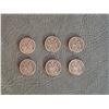 Image 1 : 6  50Cent Pieces  2  1973   4 1974