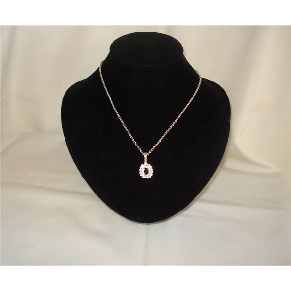 princess length rhinestone necklace