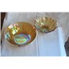 Image 1 : pair Carnival bowls 1970,s  large bowl has small rim chip