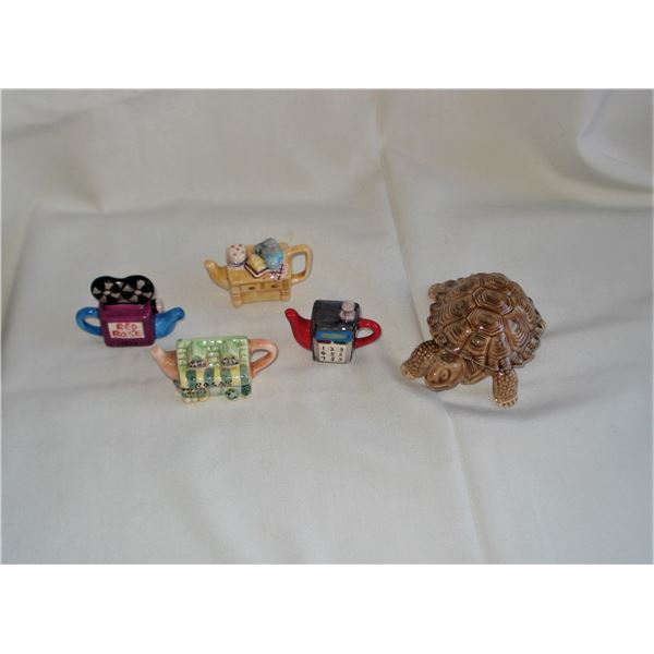 Wade Figurine and Tea ornaments