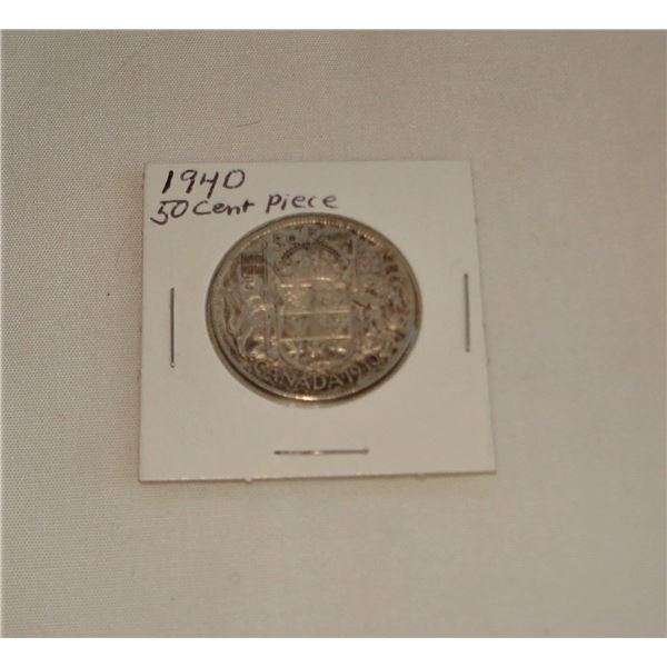 1940  50 cent piece