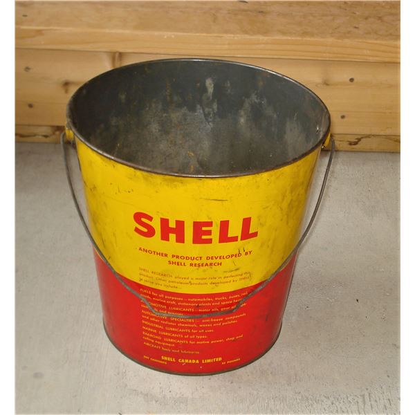 Large Shell Oil Pail