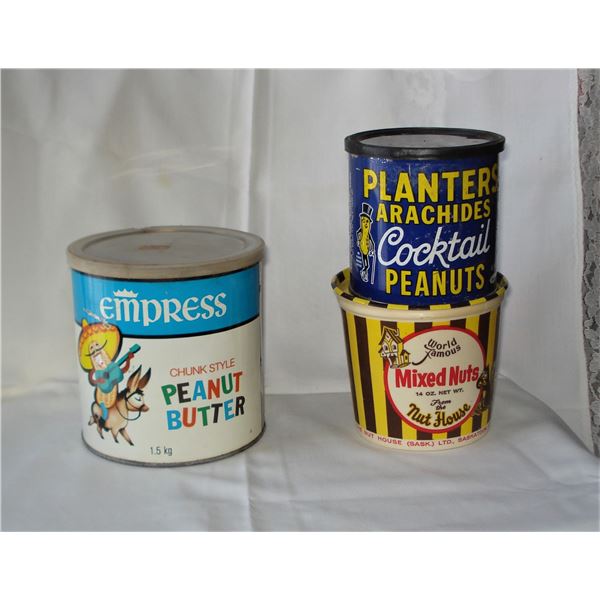 Peanut tins