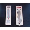 Image 1 : Pair of Esso and Peavey Mart thermometers