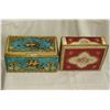 Image 1 : Pair Vintage Tins.  Blue is West Germany