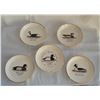 Image 1 : Set of 5 small fowl themed dishes
