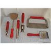 Image 1 : Assorted red handled Kitchen utensils