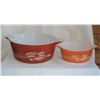 Image 1 : Pair Pyrex Wheat Bowls
