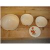 Image 3 : Set of 3 Oven proof Bowls  Lid fits both small bowls
