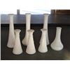 Image 1 : Assorted Milk Glass Vases