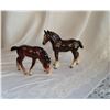 Image 1 : pair brown horse figurines