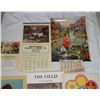 Image 3 : vintage calendars  Hanger part of 1945 missing.  2 Ukrainian  Not all calendars complete