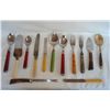 Image 1 : Assorted colourful vintage cutlery  some possibly Bakelite
