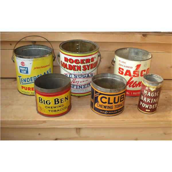 Assortment of Tins