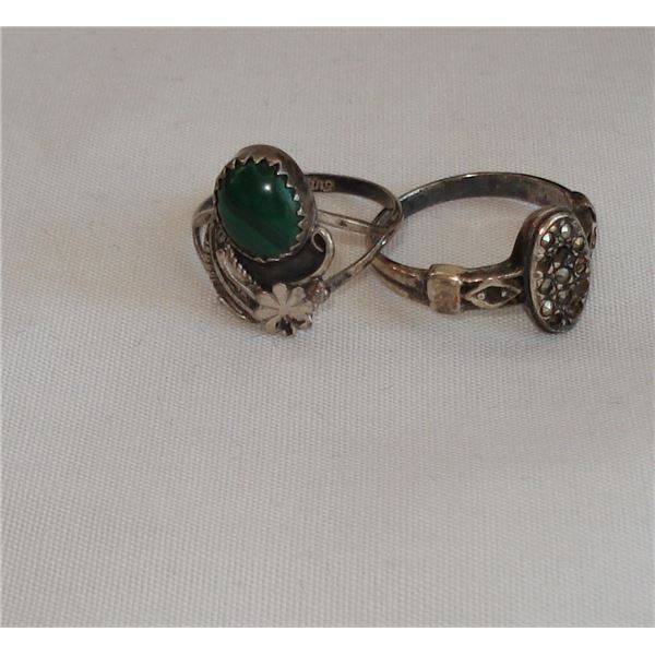 pair of Sterling Silver rings