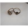 Image 2 : pair of Sterling Silver rings