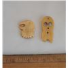 Image 2 : Pair of bone carvings