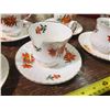 Image 2 : Prairie Lilly china cups and saucers (one cup broken)