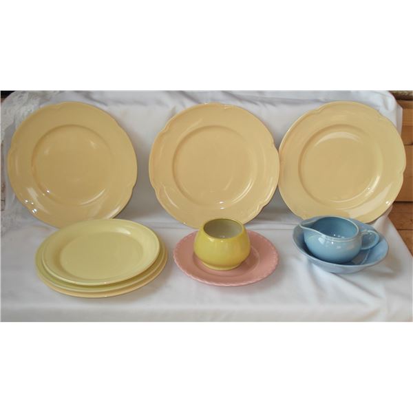 Colourful old dishes