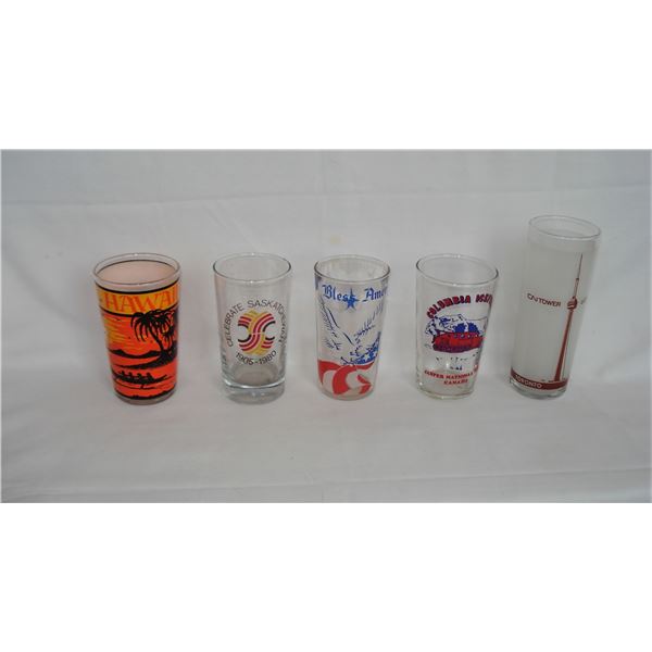 Collectible Glasses  CN Tower etc.