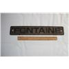 Image 1 : Old Metal Fontaine Sign