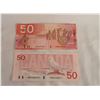 Image 2 : Pair of Paper $50.00 Bills