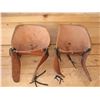 Image 2 : Leather Tapideros with Stirrup Screws for Fancy or extra safety.  Foot won't go through stirrup and 