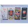 4 Vintage Maps:  Chevron, Gulf, Skelly, Phillips 66