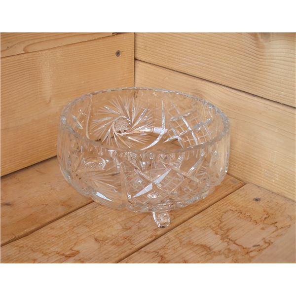 Footed Crystal Bowl